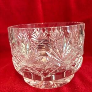 Illusions 24% Full Lead Crystal Clear Footed Bowl